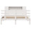VidaXL vidaXL Bookcase Bed without Mattress Bed Base White King Size Solid Wood Pine 4