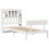 VidaXL vidaXL Bookcase Bed without Mattress Bed White Small Single Solid Wood Pine 3