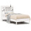VidaXL vidaXL Bookcase Bed without Mattress White 75x190 cm Small Single Solid Wood Pine 2
