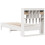 VidaXL vidaXL Bookcase Bed without Mattress White 75x190 cm Small Single Solid Wood Pine 6