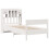 VidaXL vidaXL Bookcase Bed without Mattress White 75x190 cm Small Single Solid Wood Pine 3