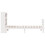 VidaXL vidaXL Bookcase Bed without Mattress Bed White Small Single Solid Wood Pine 5