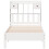 VidaXL vidaXL Bookcase Bed without Mattress White 75x190 cm Small Single Solid Wood Pine 4