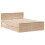 VidaXL vidaXL Bed Frame without Mattress Bed&Headboard King Size Solid Wood Pine 3