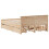 VidaXL vidaXL Bed Frame without Mattress Bed&Headboard King Size Solid Wood Pine 6