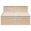 VidaXL vidaXL Bed Frame without Mattress Bed&Headboard King Size Solid Wood Pine 4