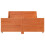 VidaXL vidaXL Bed Frame with Headboard Bed Wax Brown Small Double Solid Wood Pine 4