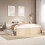 VidaXL vidaXL Bed Frame without Mattress with Headboard Super King Solid Wood Pine 1