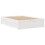 VidaXL vidaXL Bed Frame without Mattress&Drawers White King Size Solid Wood Pine 3