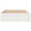 VidaXL vidaXL Bed Frame without Mattress&Drawers White King Size Solid Wood Pine 4