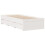 VidaXL vidaXL Bed Frame without Mattress&Drawers White Small Single Solid Wood Pine 6