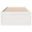 VidaXL vidaXL Bed Frame without Mattress&Drawers White Small Single Solid Wood Pine 4