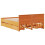 VidaXL vidaXL Bed Frame without Mattress&Headboard Wax Brown King Size Solid Wood Pine 6
