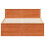 VidaXL vidaXL Bed Frame without Mattress&Headboard Wax Brown King Size Solid Wood Pine 4