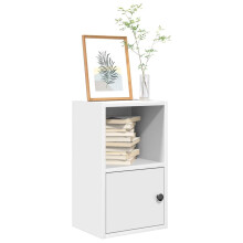 vidaXL Bookcase White 31x24x52 cm Engineered Wood bookshelf book case