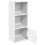 VidaXL vidaXL Bookcase White 31x24x77 cm Engineered Wood bookshelf book case 4