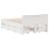 VidaXL vidaXL Bed Frame without Mattress Bed&Headboard White Double Solid Wood Pine 6