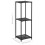 VidaXL vidaXL Storage Shelf Black 30x30x90 cm Poly Rattan 5