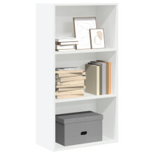 vidaXL Bookcase Bookshelf Storage Cabinet Book Stand White Engineered Wood