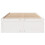VidaXL vidaXL Bed Frame without Mattress&Drawers White Small Double Solid Wood Pine 4