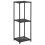 VidaXL vidaXL Storage Shelf Black 30x30x90 cm Poly Rattan 1