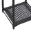 VidaXL vidaXL Storage Shelf Black 30x30x90 cm Poly Rattan 4