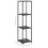 VidaXL vidaXL Storage Shelf Black 30x30x120 cm Poly Rattan 5