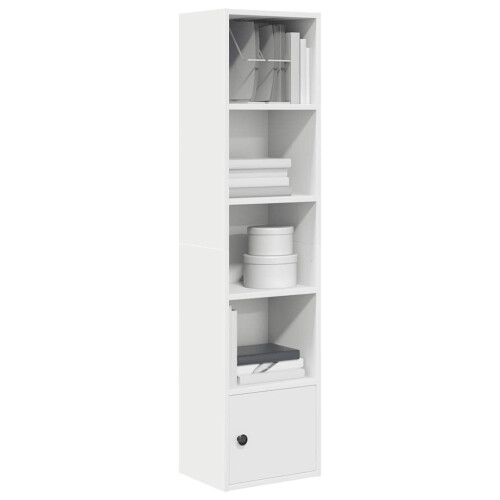 vidaXL Bookcase White 31x24x127 cm Engineered Wood bookshelf book case