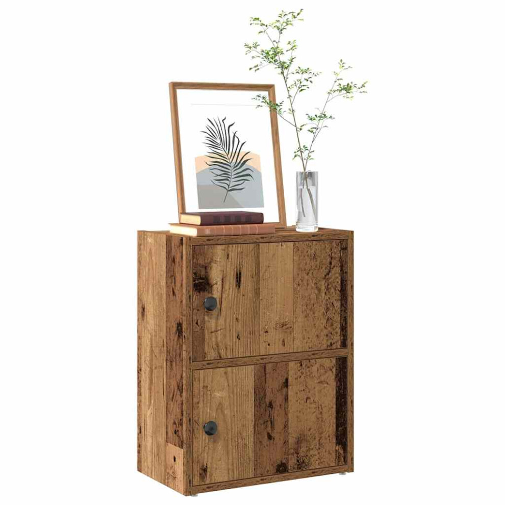 Vidaxl Bookcase Old Wood 40X24x52 Cm Engineered Wood Bookshelf Book Case
