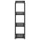 VidaXL vidaXL Storage Shelf Black 30x30x120 cm Poly Rattan 2