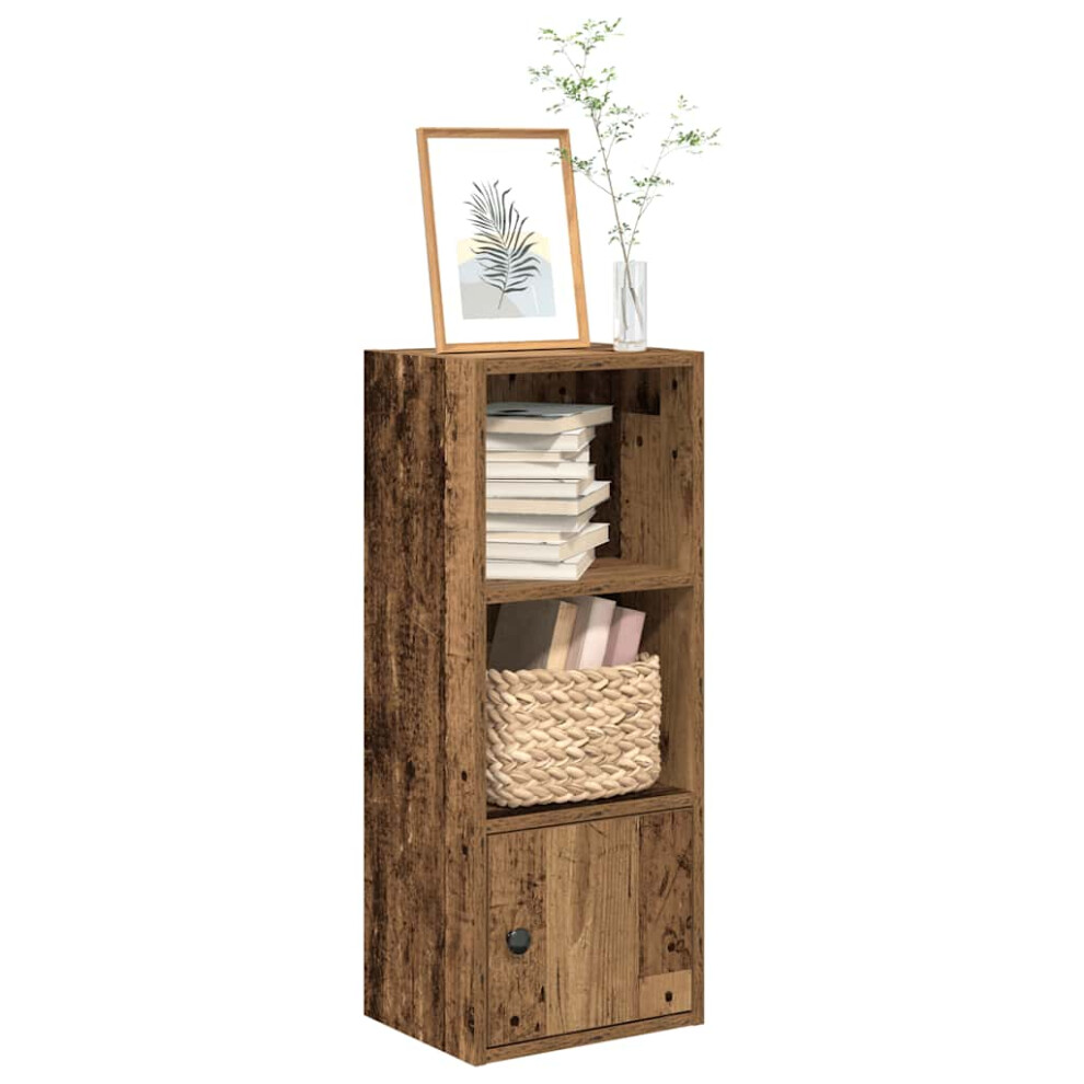 Vidaxl Bookcase Old Wood 31X24x77 Cm Engineered Wood Bookshelf Book Case