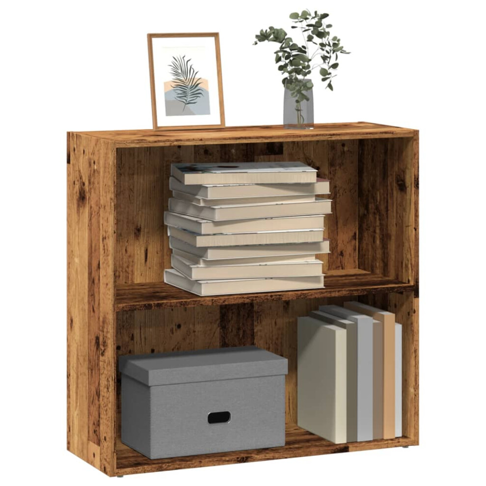 Vidaxl Bookcase Bookshelf Storage Cabinet Book Stand Old Wood Engineered Wood