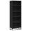 VidaXL vidaXL Bookcase Bookshelf Book Rack Storage Cabinet Black Engineered Wood 2