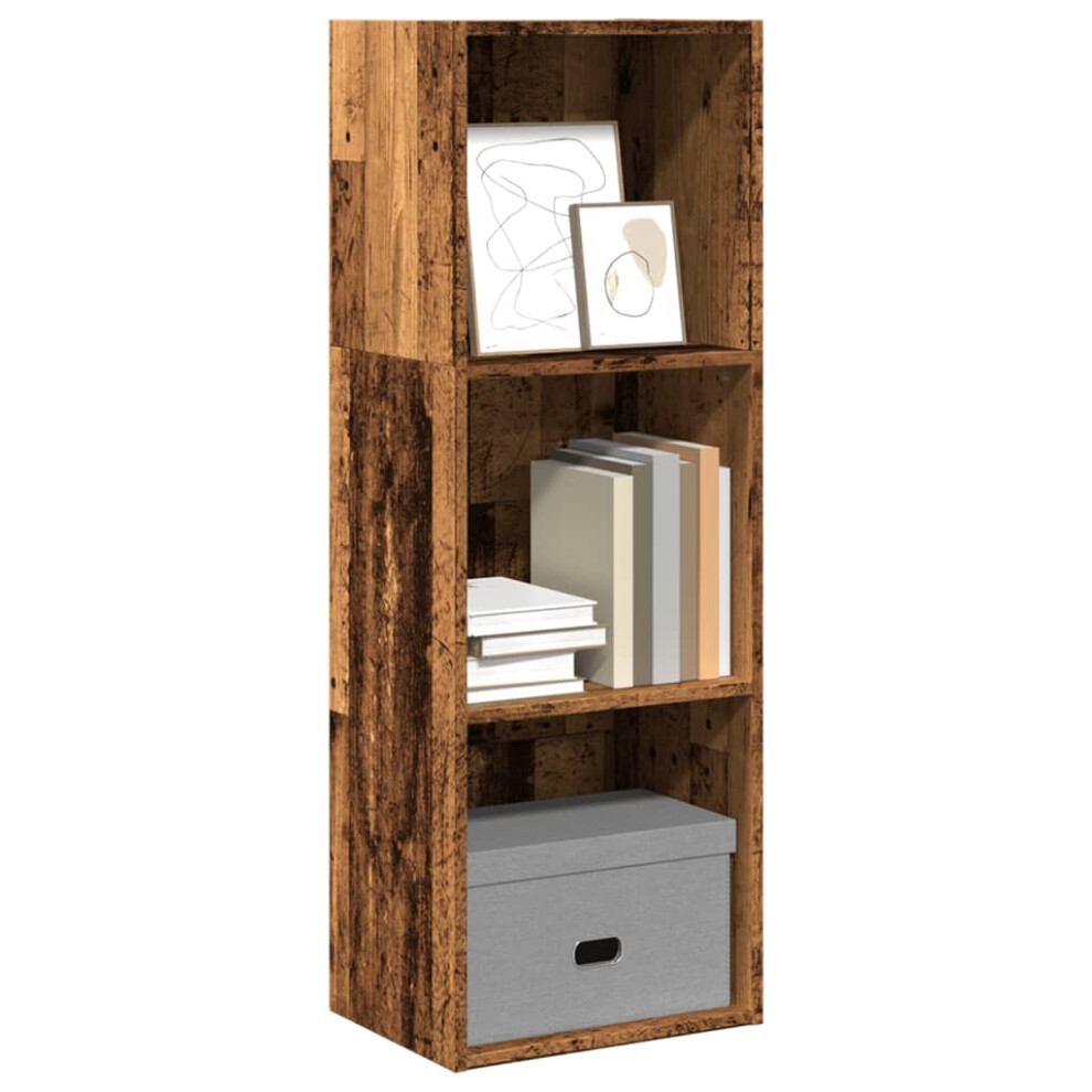 Vidaxl Bookcase Bookshelf Storage Cabinet Book Stand Old Wood Engineered Wood