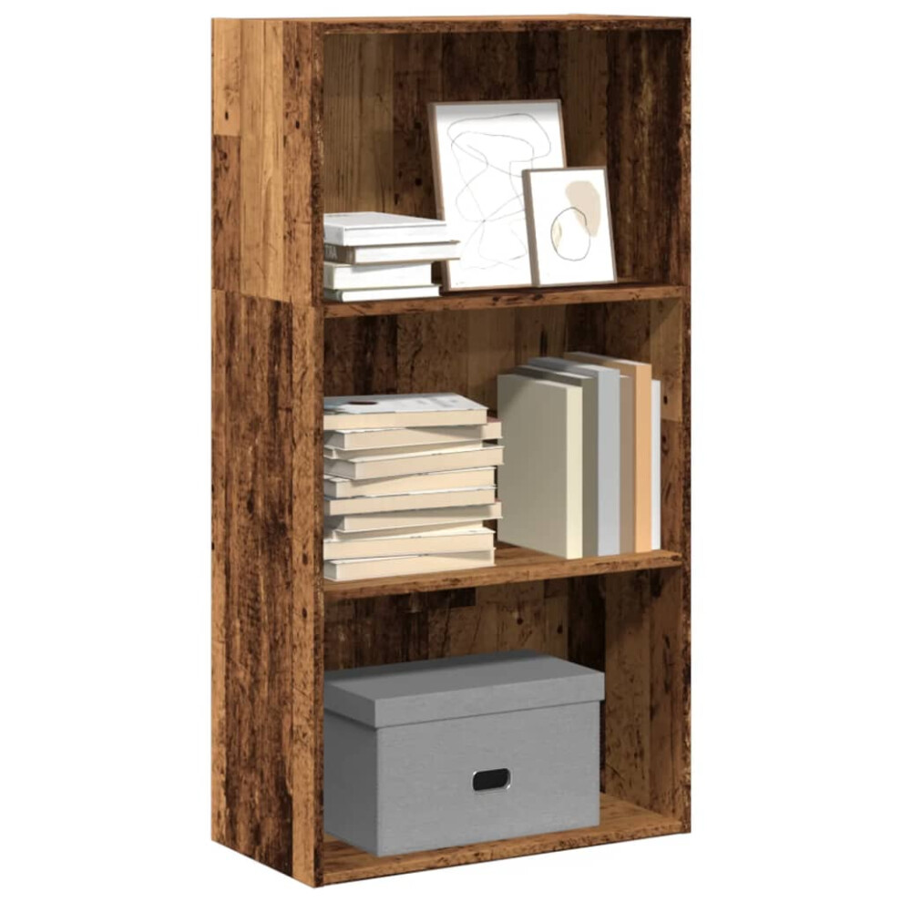 Vidaxl Bookcase Bookshelf Storage Cabinet Book Stand Old Wood Engineered Wood