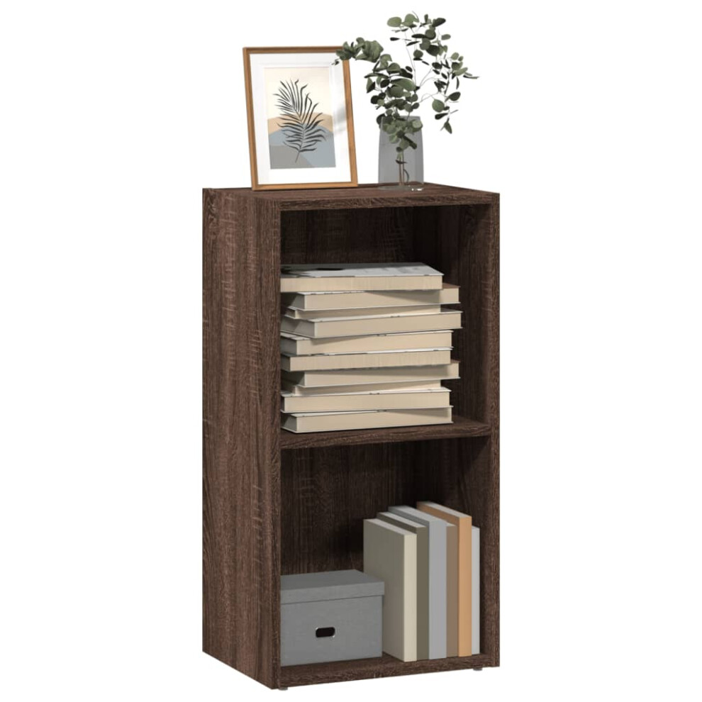 vidaXL Bookcase Brown Oak 40x30x77 cm Engineered Wood