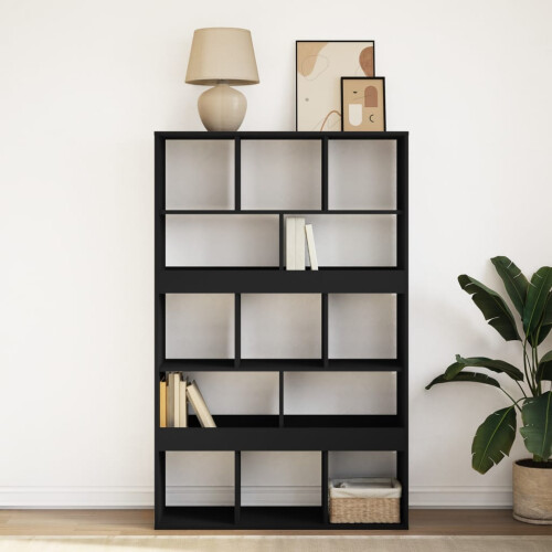 VidaXL vidaXL Bookcase Black 100x33x156.5 cm Engineered Wood 2