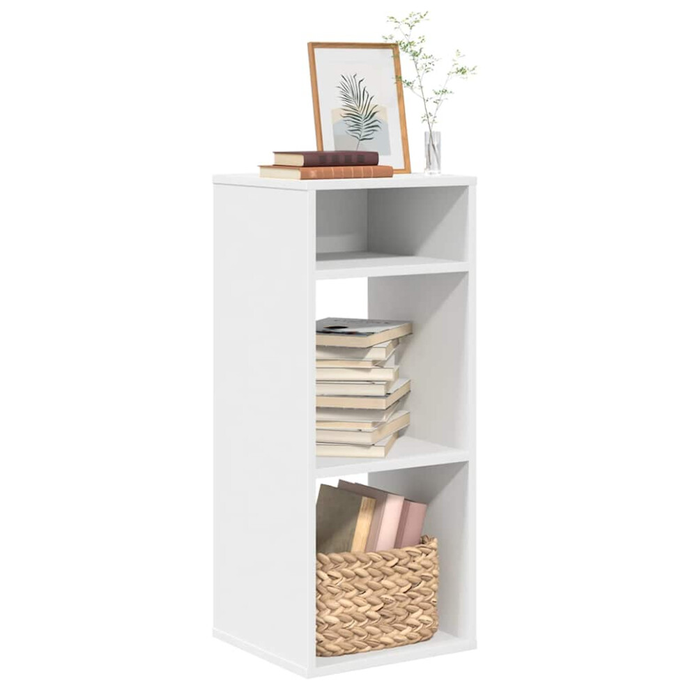 vidaXL Book Cabinet White 34x31x80 Cm Engineered Wood