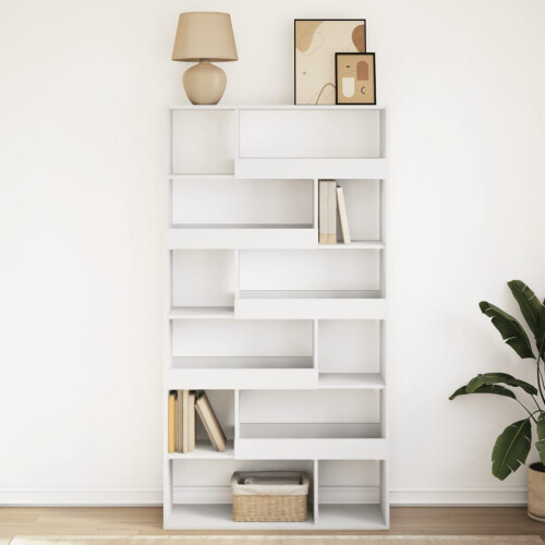 VidaXL vidaXL Bookcase White 100x33x187.5 cm Engineered Wood 2