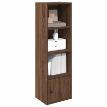 vidaXL Bookcase Brown Oak 31x24x102 cm Engineered Wood bookshelf book case