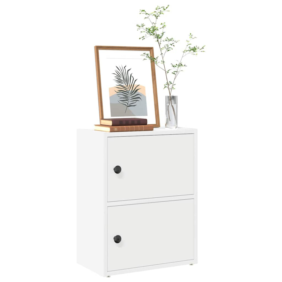 Vidaxl Bookcase 40X24x52 Cm Engineered Wood Bookshelf Book Case White