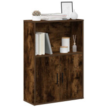 vidaXL Bookcase Smoked Oak 60x24x85 cm Engineered Wood bookshelf book case