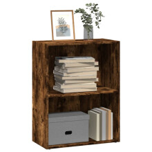 vidaXL Bookcase Storage Rack Cabinet Bookshelf Smoked Oak Engineered Wood