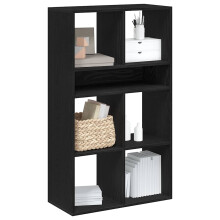 vidaXL Book Cabinet Black 66x31x112 cm Engineered Wood storage cabinet