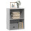 VidaXL vidaXL Bookcase Storage Rack Cabinet Bookshelf Grey Sonoma Engineered Wood 1