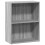 VidaXL vidaXL Bookcase Storage Rack Cabinet Bookshelf Grey Sonoma Engineered Wood 2