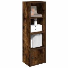 vidaXL Bookcase Smoked Oak 31x24x102 cm Engineered Wood bookshelf book case