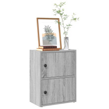 vidaXL Bookcase Grey Sonoma 40x24x52 cm Engineered Wood bookshelf book case