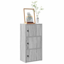 vidaXL Bookcase Grey Sonoma 40x24x77 cm Engineered Wood bookshelf book case