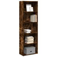 vidaXL Bookcase Storage Rack Cabinet Bookshelf Smoked Oak Engineered Wood